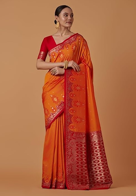 Luxurious Banarasi Soft Silk Saree.